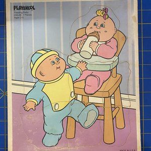 Feeding Baby Wood Puzzle